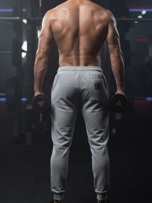 JOGGER LOGO GRIS CLARO