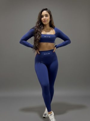 SET LEGGINS+TOP ESSENTIAL PRO PURPLE NIGHT